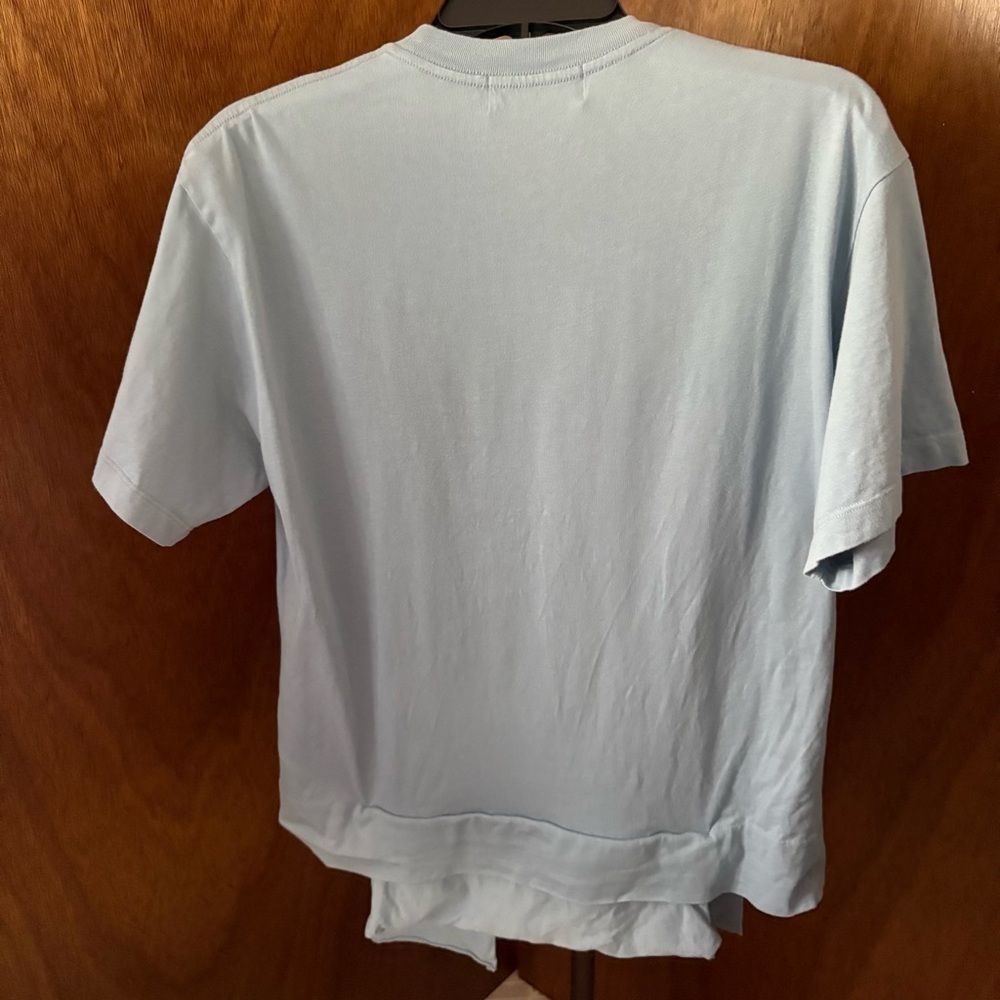 AMBUSH sz S Waist Pocket Tshirt Light Blue Jersey Shirt Short Sleeve - Picture 6 of 14
